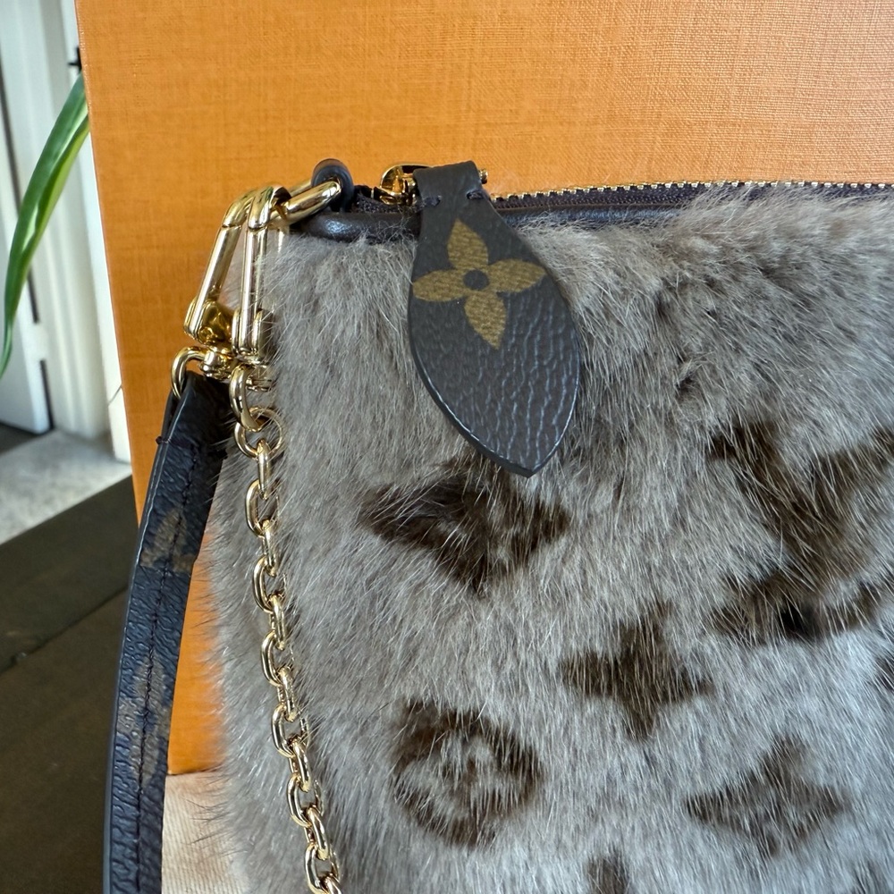**RARE** Like New LV Brown Monogram Mink Crossbody Bag - Picture 3 of 14